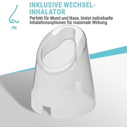 Clatronic® 2in1 sejas sauna un inhalācijas ierīce | Sejas tvaicētājs, ieskaitot aroma uzgali un inhalatoru | kosmētiskai sejas kopšanai un inhalācijām | 3 līmeņi tvaika dozēšanai pēc pieprasījuma | GS3656