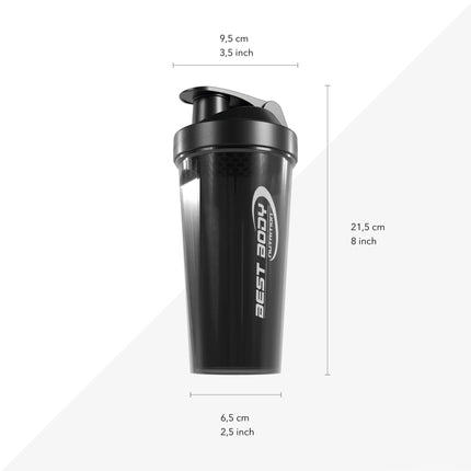 Best Body Nutrition - proteīna kratītājs 700 ml, melns