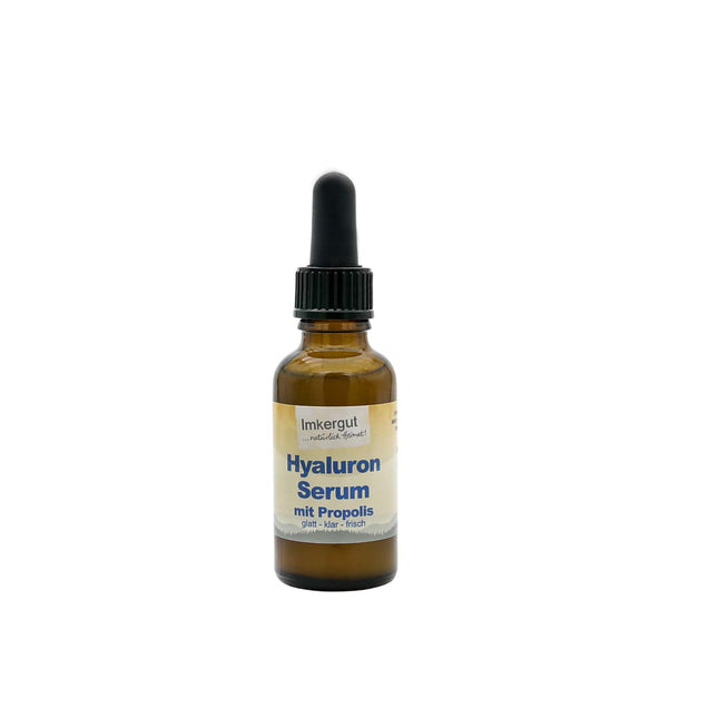 Hialurona propolisa serums, pipetes pudelīte, 30ml, biškopības produkts, sejas serums netīrai un nobriedušai ādai, izlīdzina un attīra