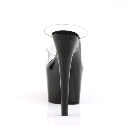 Pleaser ADO702/C/B ADORE-702, sieviešu platformas sandales, caurspīdīgas (caurspīdīgas-dzidras), 42 EU