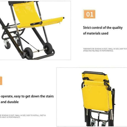 Salokāms, pārnēsājams kāpņu krēsls – viegls ātrās palīdzības, ugunsdzēsēju evakuācijas lifts ar 180 kg celtspēju – ērta lietošana vienai personai