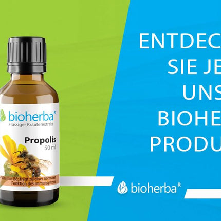 Propolisa pilieni bezalkoholiski – 50 ml tinktūra ar B6 vitamīnu – augu izcelsmes uztura bagātinātājs no BIOHERBA PZN 17187037