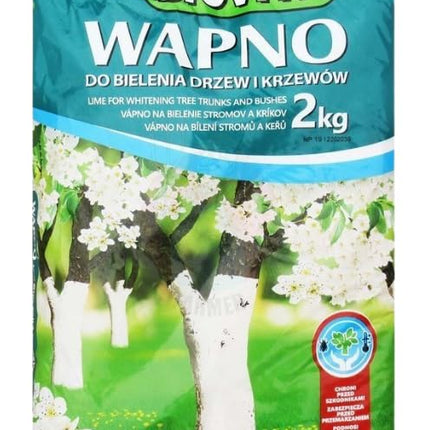 Balta krāsa augļu kokiem koku krāsa koku kopšanai pret salu dārza kaļķis 2kg