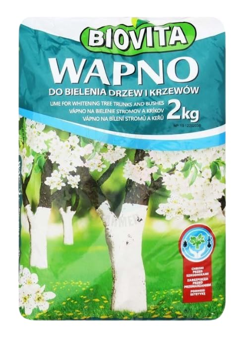 Balta krāsa augļu kokiem koku krāsa koku kopšanai pret salu dārza kaļķis 2kg