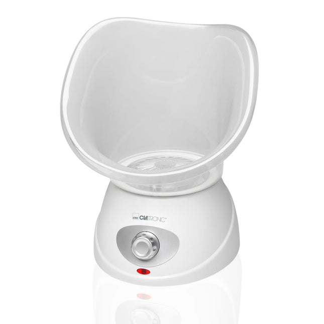Clatronic® 2in1 sejas sauna un inhalācijas ierīce | Sejas tvaicētājs, ieskaitot aroma uzgali un inhalatoru | kosmētiskai sejas kopšanai un inhalācijām | 3 līmeņi tvaika dozēšanai pēc pieprasījuma | GS3656
