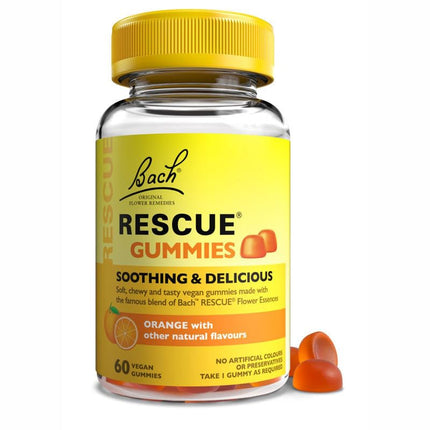 Dentaid Bach Rescue® gumijas lācīši 60 želejkonfektes (apelsīnu)