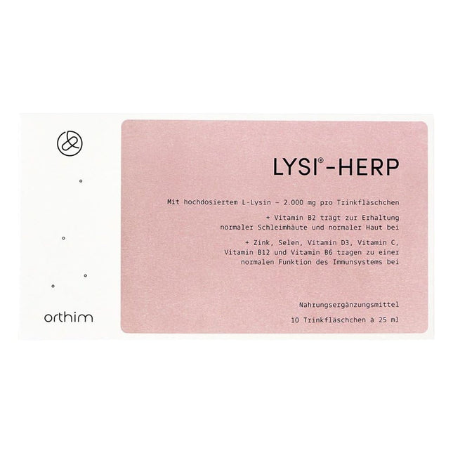 LYSI-HERP - 10 25 ml flakoni - Augsta deva ar 2000 mg L-lizīna - Laboratorijā pārbaudīts, bez glutēna, 100% vegāns, bez laktozes + ražots Vācijā
