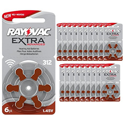 Rayovac Extra 120 Advanced Nr. 312 dzirdes aparāta baterija cinka-gaisa (P312 PR41 ZL3)