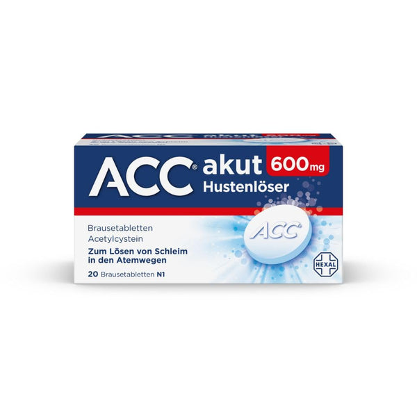 ACC acute 600 klepu nomācoša putojošā tablete, 20 gab.
