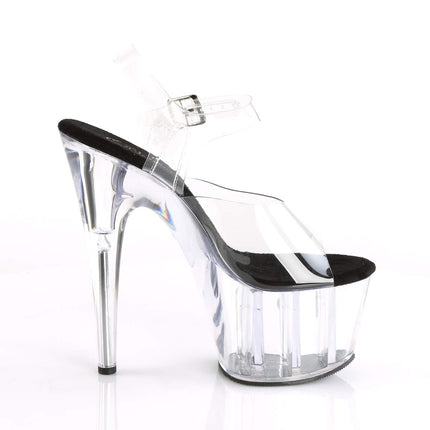 Pleaser ADORE-708 sieviešu platformas augstpapēžu kurpes, melnas/CLR/CLR, EU 44 (US 13)