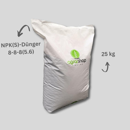 Agrarshop zilais mēslojums universāls 25 kg zilgraudu zāliena mēslojums dārza mēslojums ziediem