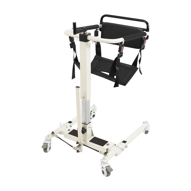 Pacienta pacēlāja pārvietošanas krēsls, pacienta pacēlājs mājām un automašīnai, regulējams sēdekļa augstums 35-70 cm, kravnesība 120 kg, piemērots cilvēkiem ar ķermeņa platumu mazāku par 18,5 collām