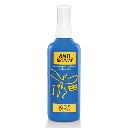 Anti Brumm Kids Sensitive pumpja aerosols, 75 ml: Uzticama aizsardzība pret odiem un ērcēm, īpaši bērniem no viena gada vecuma, odu aerosols ar ikaridīnu