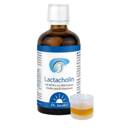 Dr. Jacob's Lactacholin 100 ml I vielmaiņai, aknu un nervu darbībai¹ I augļu saldums I ar holīnu I bez cukura I 66 porcijas