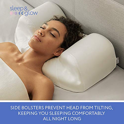 Sleep&amp;Glow pretnovecošanās Aula spilvens - veselīgs miegs uz muguras - palīdz rehabilitācijā pēc sejas estētikas un plastiskās ķirurģijas