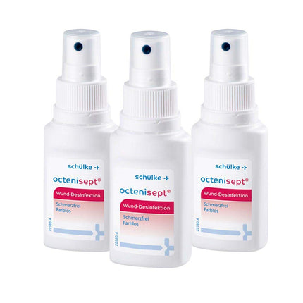 Schülke 3x 50 ml Schülke Octenisept® brūču dezinfekcijas līdzeklis antiseptiskai brūču ārstēšanai, nesāpīga