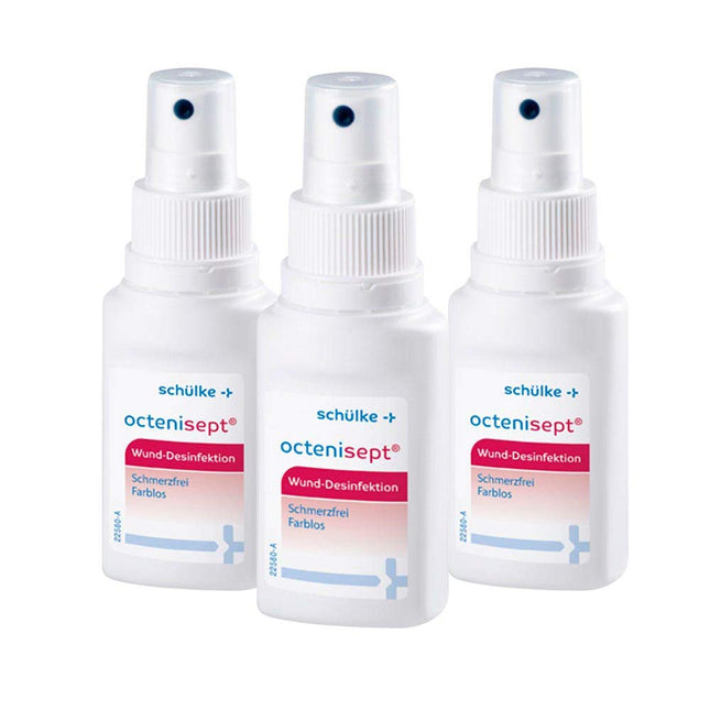 Schülke 3x 50 ml Schülke Octenisept® brūču dezinfekcijas līdzeklis antiseptiskai brūču ārstēšanai, nesāpīga