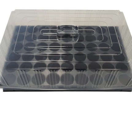 Quickpot stabila audzēšanas paplāte ar 54 stādīšanas caurumiem + apakštasīti + vāka aizsargapvalku QP-54R