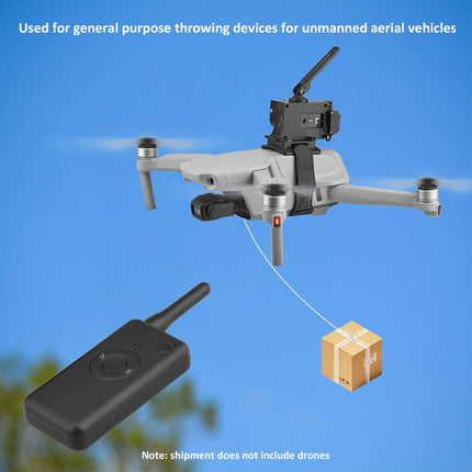 Akemaio Airdrop gaisa pilināšanas sistēma, kas ir saderīga ar GD91 Pro dronu, makšķerēšanas ēsmu, kāzu gredzenu, dāvanu vēstuli, glābšanas metēja piegādi