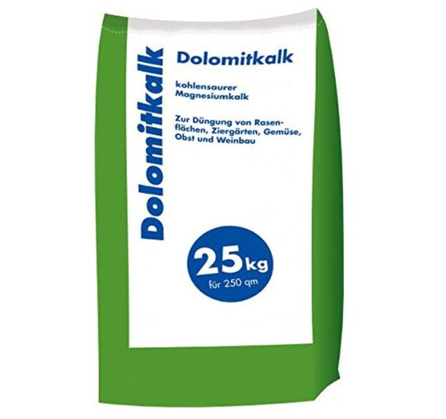 Dolomīta kaļķa zāliena kaļķis - sūnu veidošanās novēršanai zālienos ar kalciju un daudz magnija 25 kg