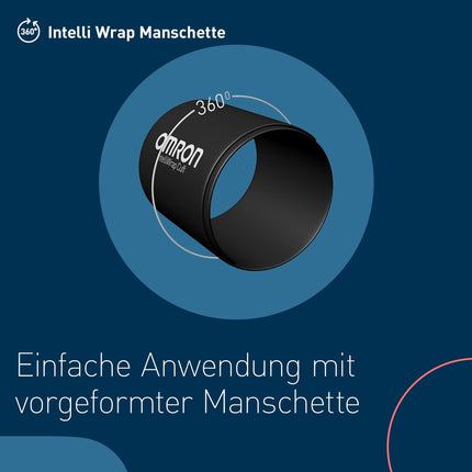 OMRON X3 Comfort — automātisks augšdelma asinsspiediena mērītājs | "Labs" Stiftung Warentest 09/20, klīniski apstiprināts | arī diabēta slimniekiem un grūtniecēm | 22–42 cm Intelli Wrap aproce — droša lietošana