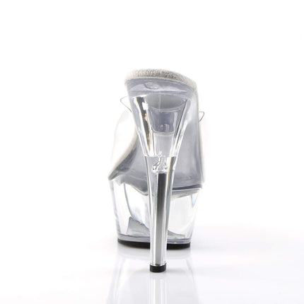 Pleaser KISS-201 sieviešu sandales, caurspīdīgas (CLR/CLR), EU 39 (UK 6) (US 9)