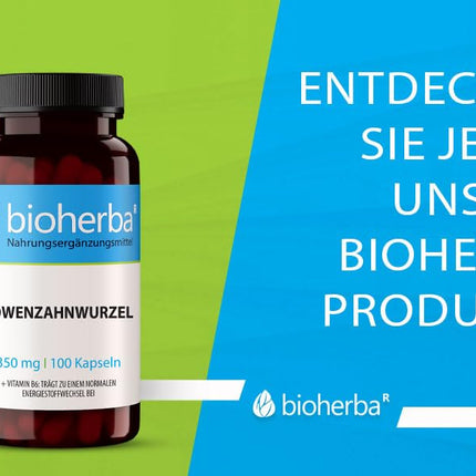 Pieneņu sakne 350 mg 100 kapsulas, augstas kvalitātes komplekss ar B6 vitamīnu aknu veselības atbalstam no BIOHERBA