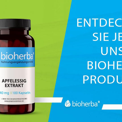 Ābolu sidra etiķa kapsulas – 100 kapsulas, 340 mg vienā kapsulā, ar hromu, laboratoriski pārbaudīts BIOHERBA PZN 19642818
