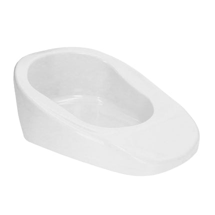 Izturīga, pārnēsājama plastmasas gultas panna, gultas pacientiem ar vāka rokturi grūtniecēm (balta)