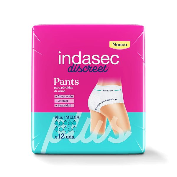 Indasec Pant Plus Mde. 12 Un.