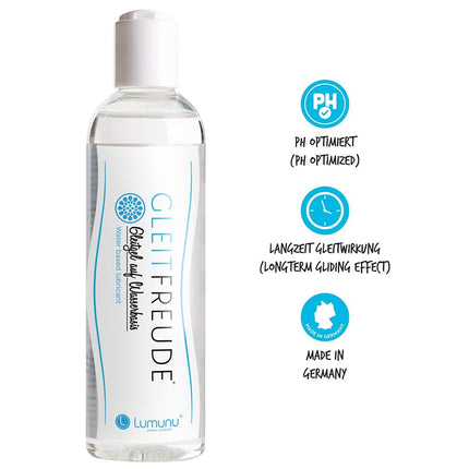 Luksusa Lumunu Aqua lubrikants 250ml | Slīdēšanai draudzīgs mitrinošs gels | Uz ūdens bāzes, ilgstoši noturīgs un ādai draudzīgs