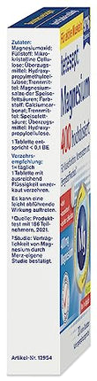 tetesept Magnesium 400 augstas devas - 1 x 30 tabletes - uztura bagātinātājs ar magniju – viegli norijamas magnija tabletes aktīviem, normāliem muskuļiem*