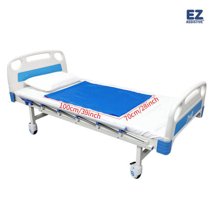 EZ palīgpaklājs pacientu pārvietošanai ar caurulēm — 70 x 100 cm — pacientu/gados vecāka gadagājuma cilvēku pārvietošanai uz automašīnām/ratiņkrēsliem/gultu un vienkāršai pārvietošanai — slimnīcas un mājas aprūpe