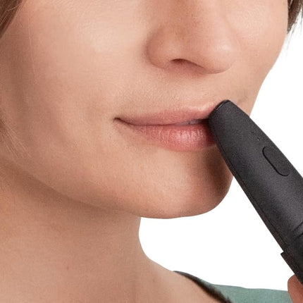 herpotherm neo pret aukstumpumpām, darbojas ar koncentrētu siltumu, oriģinālā herpes pildspalva, ātra atvieglojuma nodrošināšana ar vienu pogas pieskārienu, iespējamas līdz pat 200 lietošanas reizēm ar vienu bateriju komplektu