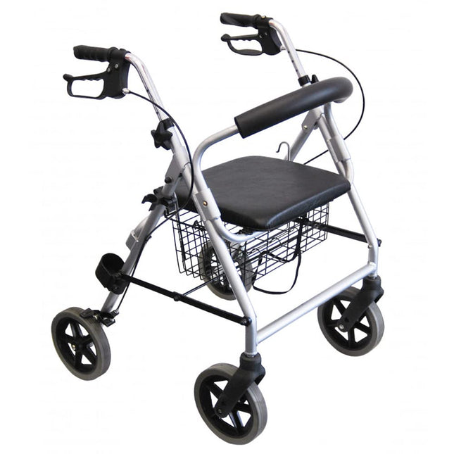 Trendmobil vieglais rollators LR 53 tikai 6,7 kg rollators, ieskaitot grozu un nūjas turētāju - pret caurduršanu izturīgas PU riepas