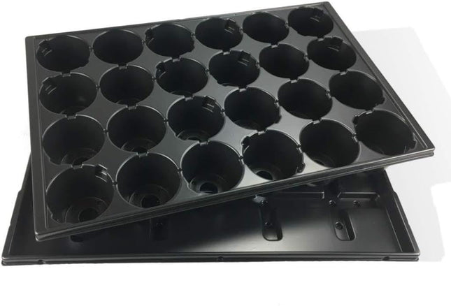 Quickpot Stable audzēšanas paplāte ar 24 stādīšanas bedrītēm + apakštasīti QP-24R