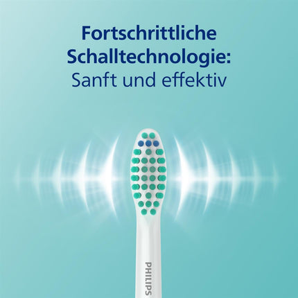 Philips Sonicare 3100 elektriskā zobu birste, Sonic zobu birste, spiediena kontrole un taimeris, balta, divu iepakojumā, modelis HX3675/13