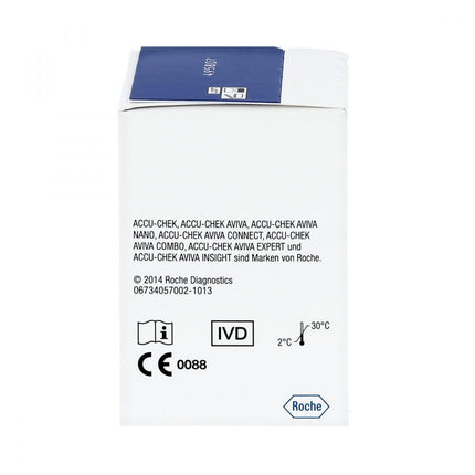 Accu-Chek AVIVA asins glikozes testa strēmeles, unisex, 1 iepakojums (1 x 50 strēmeles)