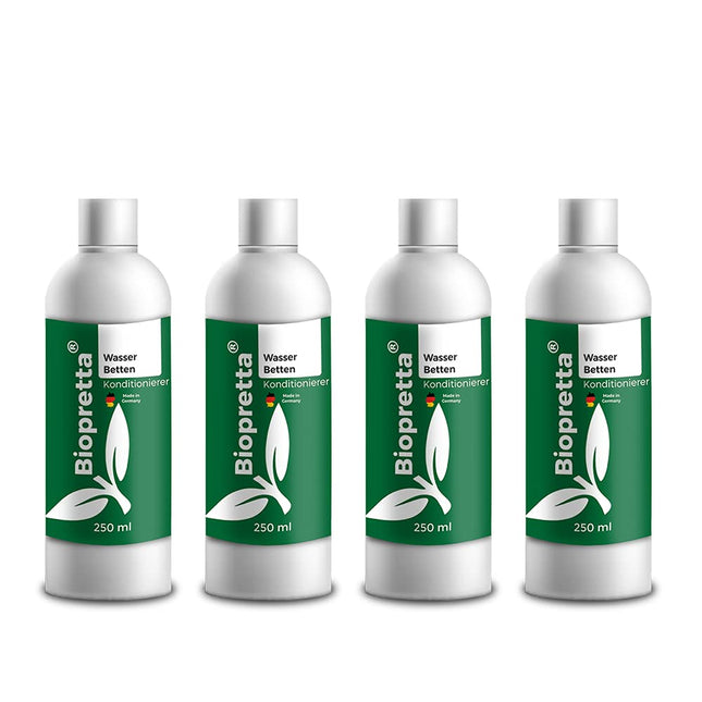Biopretta ūdensgultas kondicionieris/kondicioniera komplekts 4 x 250 ml - Piemērots visām ūdensgultām - Ražots Vācijā