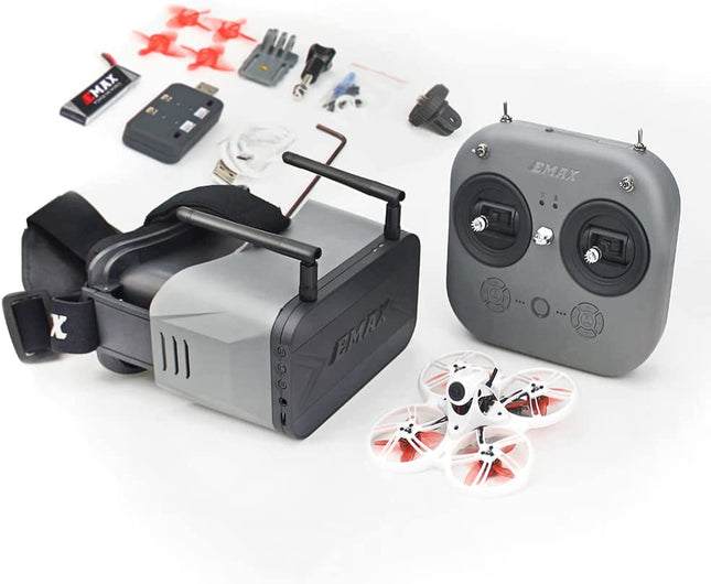 EMAX FPV drona Tinyhawk 3 RTF komplekts, pirmās personas skata droni ar Runcam Nano 4 kameru, 25-100-200 VTX pārslēdzams, mini drons ar brillēm un E8 radio raidītāju bērniem, pieaugušajiem un iesācējiem