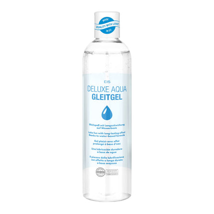 EIS smērviela 'Deluxe Aqua lubricant' 300 ml | Ūdens bāzes lubrikants | Erotiskais gels vīriešiem un sievietēm | Ādai draudzīgs lubrikants īpaši jutīgai ādai | Saderīgs ar prezervatīviem | neitrāls