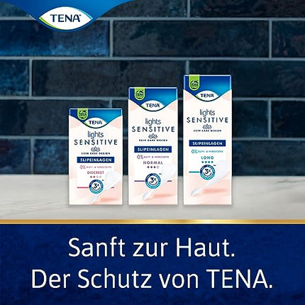 Tena Lights Sensitive Discreet, mēneša iepakojums (5 iepakojumi pa 28 ieliktņiem katrā), 140 ieliktņi