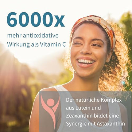 Astaksantīna komplekss, vegāniski un dabiski antioksidanti no 42 mg AstaPure, ar 4 mg astaksantīna + luteīnu un zeaksantīnu, 90 mīkstās kapsulas, ražotājs Igennus