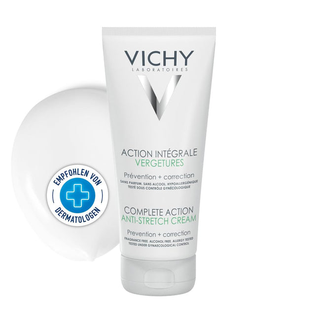 Vichy striju krēms, profilaktisks un nomierinošs krēms pret strijām, restrukturējoša un nostiprinoša iedarbība, 200 ml