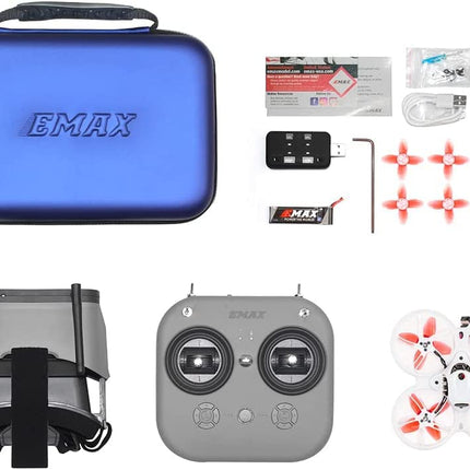 EMAX FPV drona Tinyhawk 3 RTF komplekts, pirmās personas skata droni ar Runcam Nano 4 kameru, 25-100-200 VTX pārslēdzams, mini drons ar brillēm un E8 radio raidītāju bērniem, pieaugušajiem un iesācējiem