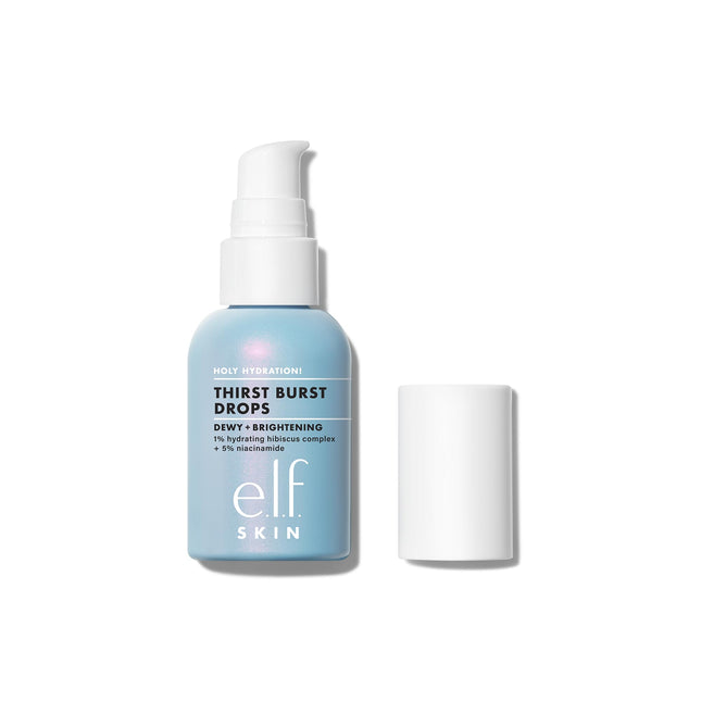 vienpadsmit Svētā hidratācija! Thirst Burst pilieni, želejveida seruma pilieni, mitrinošai, pilnīgai sejas ādai, neatstāj taukainu sajūtu, ar hialuronskābi un 5% niacinamīda, vegāniski un nav testēti uz dzīvniekiem