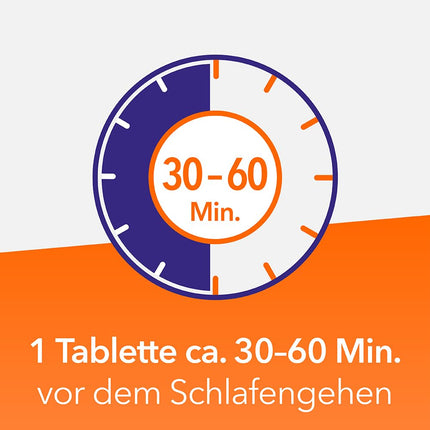 SchlafTabs-ratiopharm 25 mg tabletes: bezrecepšu līdzeklis miega traucējumu mazināšanai ar aktīvo vielu doksilamīna sukcinātu. Veicina aizmigšanu un miegu visas nakts garumā, 20 tabletes