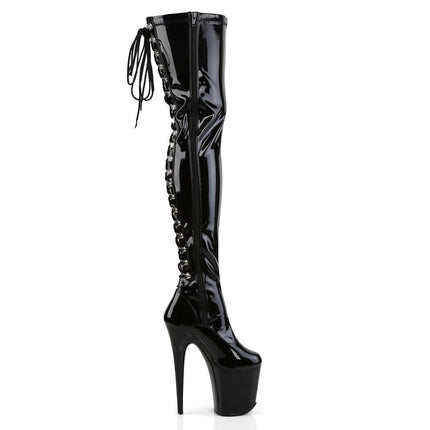 Pleaser FLAMINGO-3063 melna str Pat/melna UK 4 (EU 37)