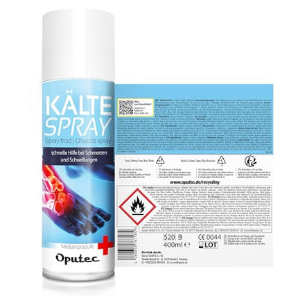 3 x 400 ml Oputec aukstā aerosola ledus aerosols Sport: Pirmās palīdzības aerosols sporta traumām, sāpēm un pietūkumam (klasiskais) - medicīnisks dzesēšanas aerosols katrai pirmās palīdzības aptieciņai