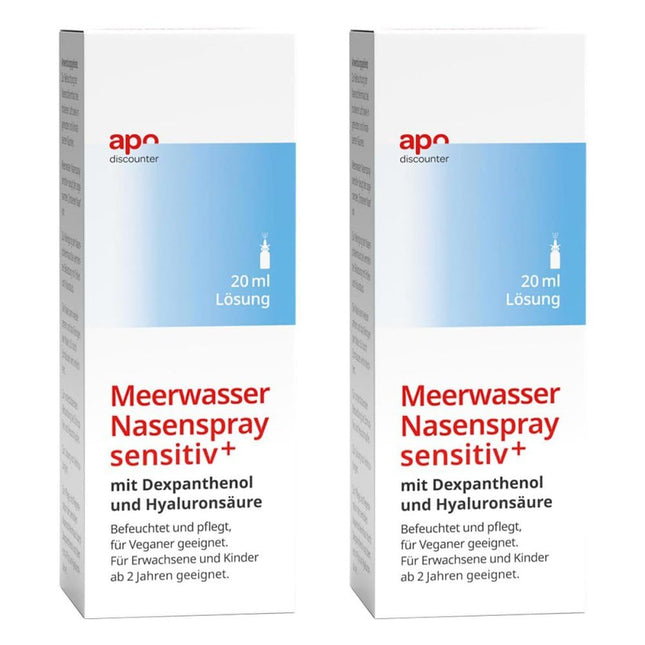 Barojošs deguna aerosols ar hialuronskābi un dekspantenolu no apodiscounter (2 x 20 ml)